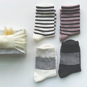 고급 스트라이프 양말선물세트 Stripe Socks Gift Set