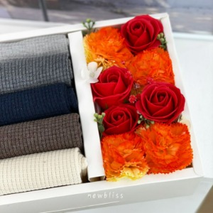 플라워 양말 선물박스 Flower Box Socks Gift Set